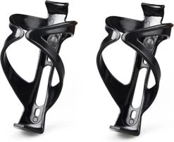 2 Stuks Ultra Lichtgewicht Bidonhouders - Krachtige Verstevigde Klemmen - Zwart - Weegt Slechts 23 Gram!