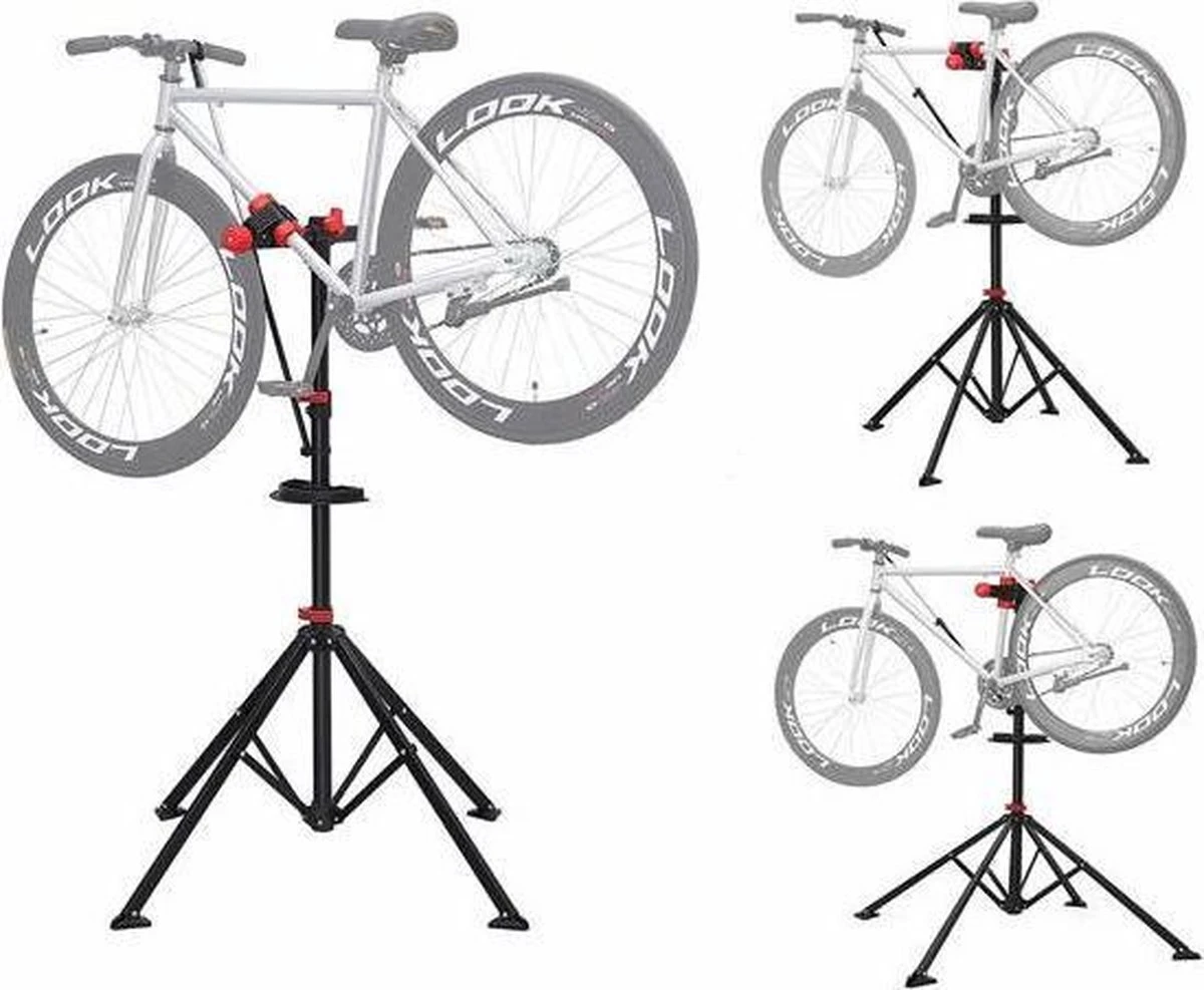 Merkloos Decopatent® Sterke Montagestandaard Fiets - 360° Draaibaar - Verstelbaar + Gereedschapsbakje - Fiets Montage Reparatie Standaard 8 Merkloos Decopatent® Sterke Montagestandaard Fiets - 360° Draaibaar - Verstelbaar + Gereedschapsbakje - Fiets Montage Reparatie Standaard - Afbeelding 6