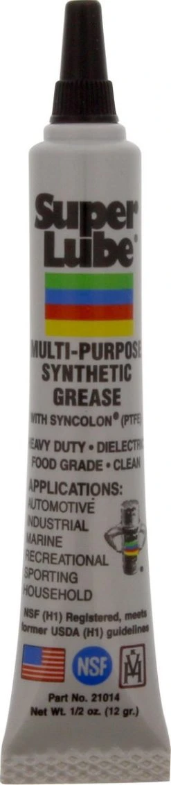 Super Lube Multi-Purpose Synthetic Grease With PTFE - Tube 12gr