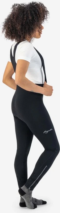 Rogelli Core - Lange Fietsbroek Met Bretels - Dames - Maat L - Zwart -Fietsenwinkel 339x1200