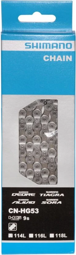 Ketting 9 Speed Shimano HG53 Deore/LX/Tiagra - 116 Schakels Bulc -Fietsenwinkel 357x1200 2