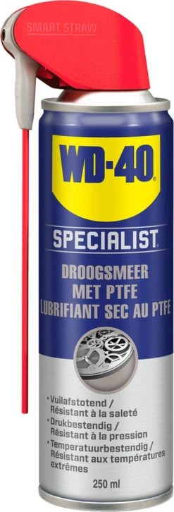WD-40 Specialist® Droogsmeerspray Met PTFE - 250ml - Teflon Spray - Smeermiddel - Beschermt Effectief Tegen Dagelijkse Slijtage 11 WD-40 Specialist® Droogsmeerspray Met PTFE - 250ml - Teflon Spray - Smeermiddel - Beschermt Effectief Tegen Dagelijkse Slijtage -Fietsenwinkel 408x1200 4