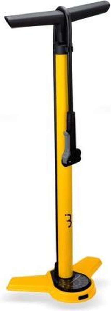 BBB Cycling AirSteel Fietspomp Met Drukmeter - Fiets Pomp Racefiets En Mountainbike - Voetpomp Extra Lang 11 Bar - Geel - BFP-27 3 BBB Cycling AirSteel Fietspomp Met Drukmeter - Fiets Pomp Racefiets En Mountainbike - Voetpomp Extra Lang 11 Bar - Geel - BFP-27
