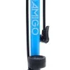 AMIGO M2 Fietspomp Met Drukmeter - Vloerpomp Voor Hollands Ventiel/ Frans Ventiel/ Autoventiel - Blauw