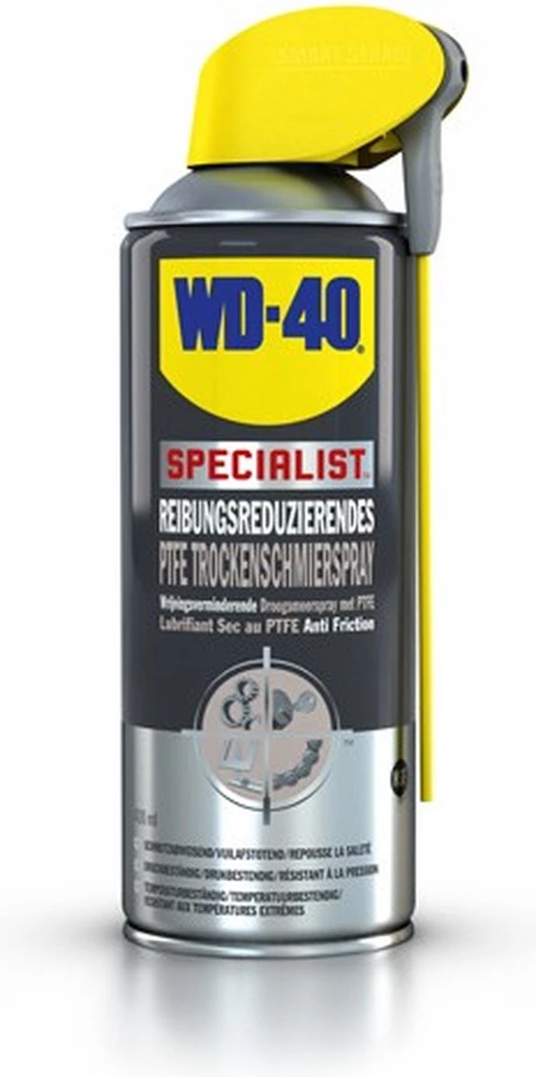 WD-40 Specialist® Droogsmeerspray Met PTFE - 400ml - Teflon Spray - Smeermiddel - Beschermt Effectief Tegen Dagelijkse Slijtage 6 WD-40 Specialist® Droogsmeerspray Met PTFE - 400ml - Teflon Spray - Smeermiddel - Beschermt Effectief Tegen Dagelijkse Slijtage - Afbeelding 4
