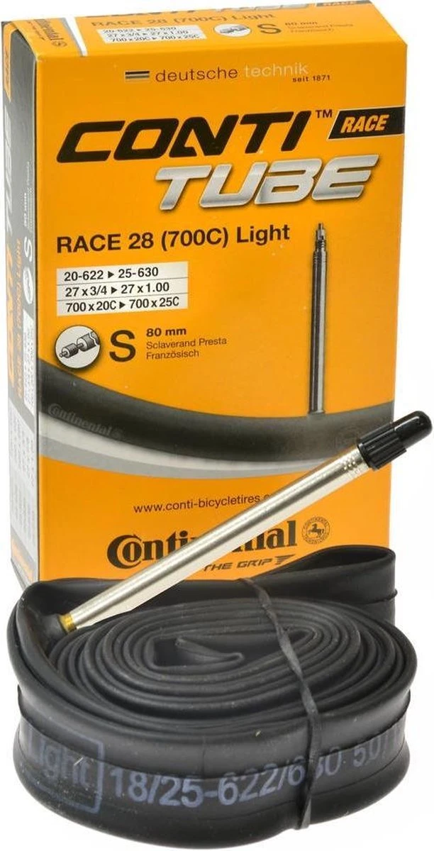 Continental Binnenband Race Light 28 Inch (18/25-622/630) Fv 80 Mm 7 Continental Binnenband Race Light 28 Inch (18/25-622/630) Fv 80 Mm - Afbeelding 5