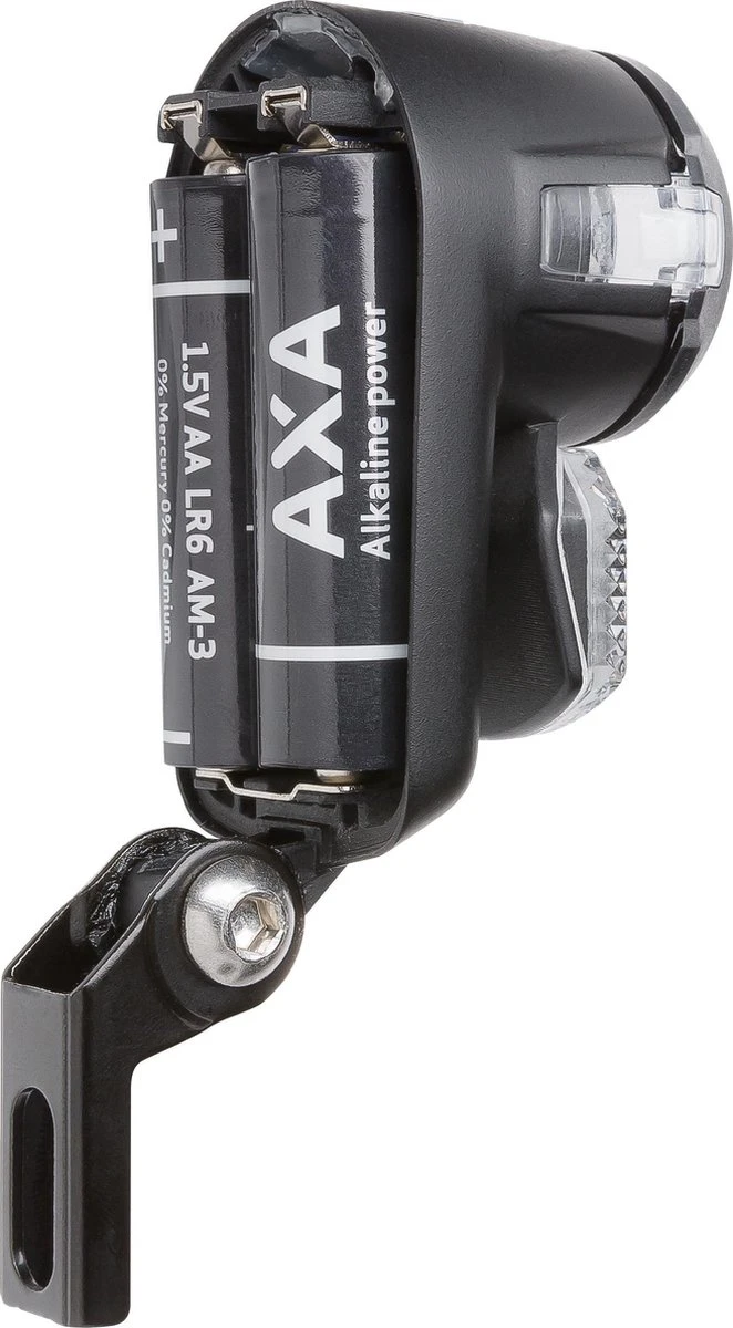 AXA Nox City 4 Lux - Fietslamp Voorlicht - LED Koplamp - Fietsverlichting Op Batterij - Auto/Off - Zwart 5 AXA Nox City 4 Lux - Fietslamp Voorlicht - LED Koplamp - Fietsverlichting Op Batterij - Auto/Off - Zwart - Afbeelding 3