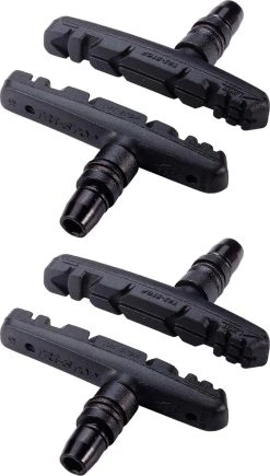 BBB Cycling Remblokken TriStop Solid - Velgrem - Compatibel Met Stadsfiets & Mountainbike - Zwart - BBS-16