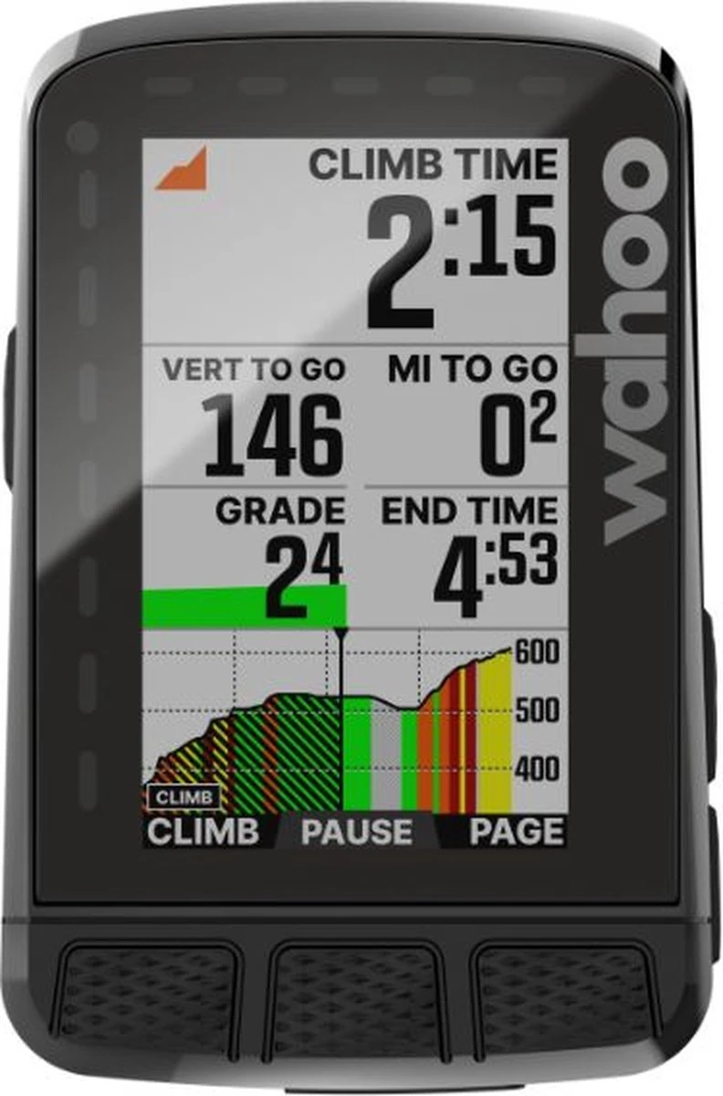 Wahoo Fitness Wahoo Elemnt Roam V2 Fietscomputer - Zwart 3 Wahoo Fitness Wahoo Elemnt Roam V2 Fietscomputer - Zwart