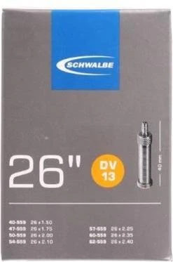 Schwalbe Binnenband - DV13 - 26 Inch X 1.50 - 2.40 - Hollands Ventiel - 40mm -Fietsenwinkel 795x1200 1