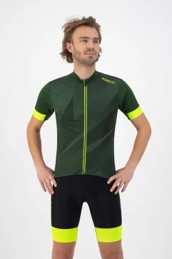 Rogelli Dusk - Fietsshirt Korte Mouwen - Heren - Maat XL - Groen, Fluor-Geel -Fietsenwinkel 800x1200 22