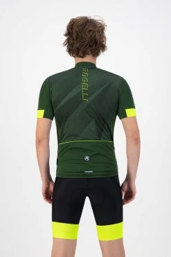 Rogelli Dusk - Fietsshirt Korte Mouwen - Heren - Maat XL - Groen, Fluor-Geel -Fietsenwinkel 800x1200 23