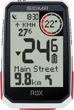SIGMA SPORT GPS Fietscomputer Sigma ROX 4.0 GPS Met Standaard Stuurhouder - Wit -Fietsenwinkel 807x1200 1