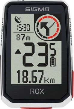 SIGMA SPORT GPS Fietscomputer Sigma ROX 2.0 GPS Met Standaard Stuurhouder - Wit -Fietsenwinkel 815x1200 3