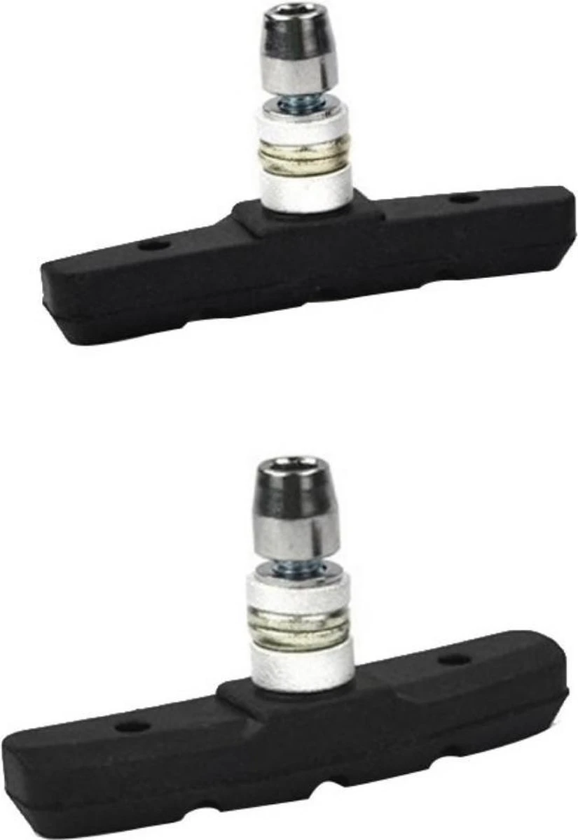 Universele Remblokjes - Remschoen - Rubber - Set 2 Stuks - Fietsen Rubberen Remblok - Remblokkenset - Verstelbaar - V Brake - 55mm - Zwart 7 Universele Remblokjes - Remschoen - Rubber - Set 2 Stuks - Fietsen Rubberen Remblok - Remblokkenset - Verstelbaar - V Brake - 55mm - Zwart - Afbeelding 5