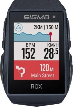 SIGMA SPORT ROX 11.1 EVO GPS Fietscomputer Incl. Stuurhouder, Zwart -Fietsenwinkel 826x1200