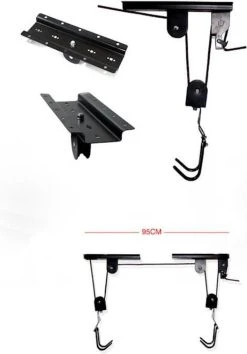 Merkloos Decopatent® Fietslift Ophangsysteem - Ophangen Fiets Aan Plafond - Fietstakel - Fietshaak - Dubbele Fietsophangsysteem Met Katrol -Fietsenwinkel 837x1200 2