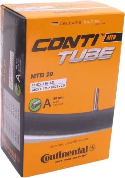 Continental Binnenband Mtb 28/29 X 1.75/2.5 (47/62-622) Av 40 Mm 10 Continental Binnenband Mtb 28/29 X 1.75/2.5 (47/62-622) Av 40 Mm -Fietsenwinkel 845x1200