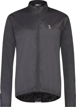 BBB Cycling BaseShield Regenjas Fiets - Wielren Fietsjack - Regenjack - Wind- En Waterdicht - Zwart - Maat L
