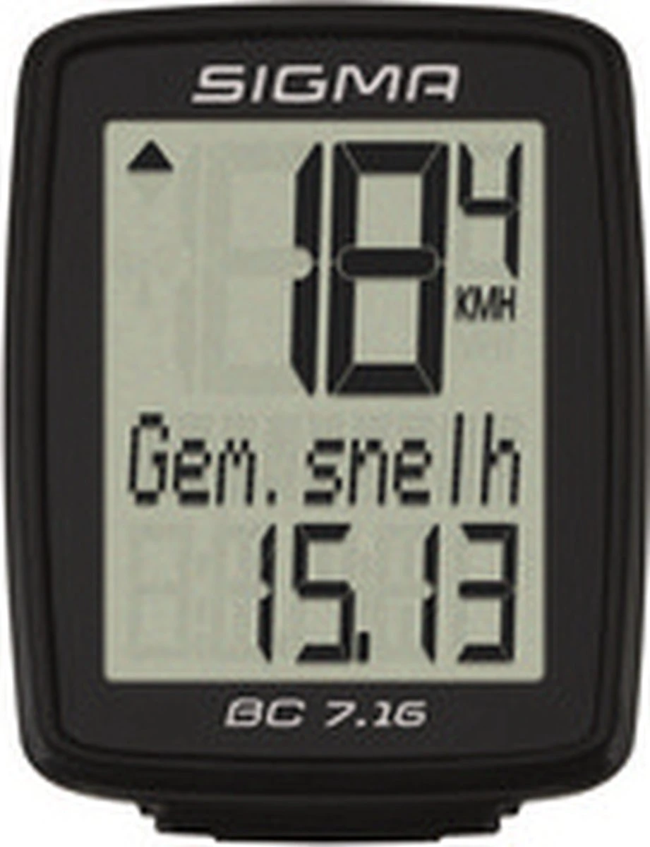 Sigma Fietscomputer BC 7.16 - Zwart 11 Sigma Fietscomputer BC 7.16 - Zwart - Afbeelding 9