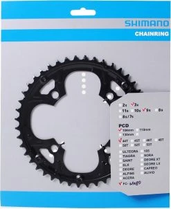 Kettingblad 44T Shimano Deore FC-M480 - Zwart -Fietsenwinkel 981x1200