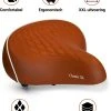 Fietszadel Karamel Bruin Classic XXL, Stijlvol En Comfortabel Zadel Voor Veel Fietsplezier By PS -Fietsenwinkel 988x1200 1
